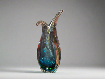 Murano Art Glass Flavio Vase Green