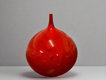 Peter Collis Red Orb Vase