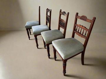 Original Victorian Kauri Set of 4 Chairs