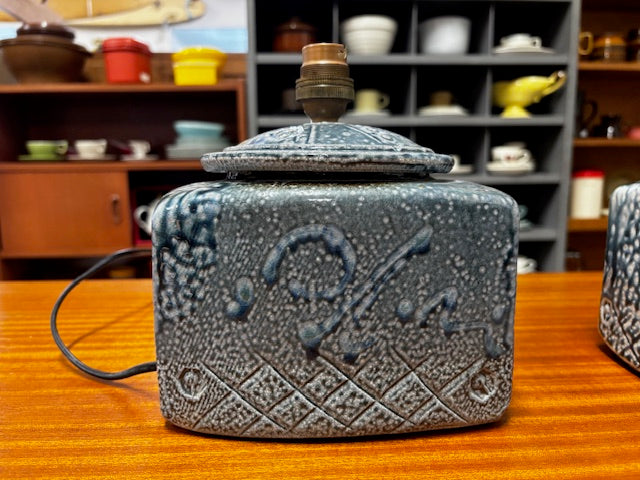 Salt Fired Pottery Lamp #2