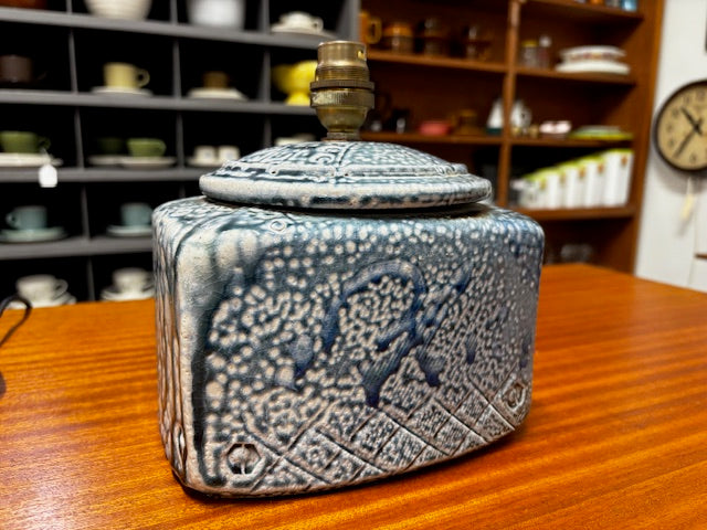 Salt Fired Pottery Lamp #1