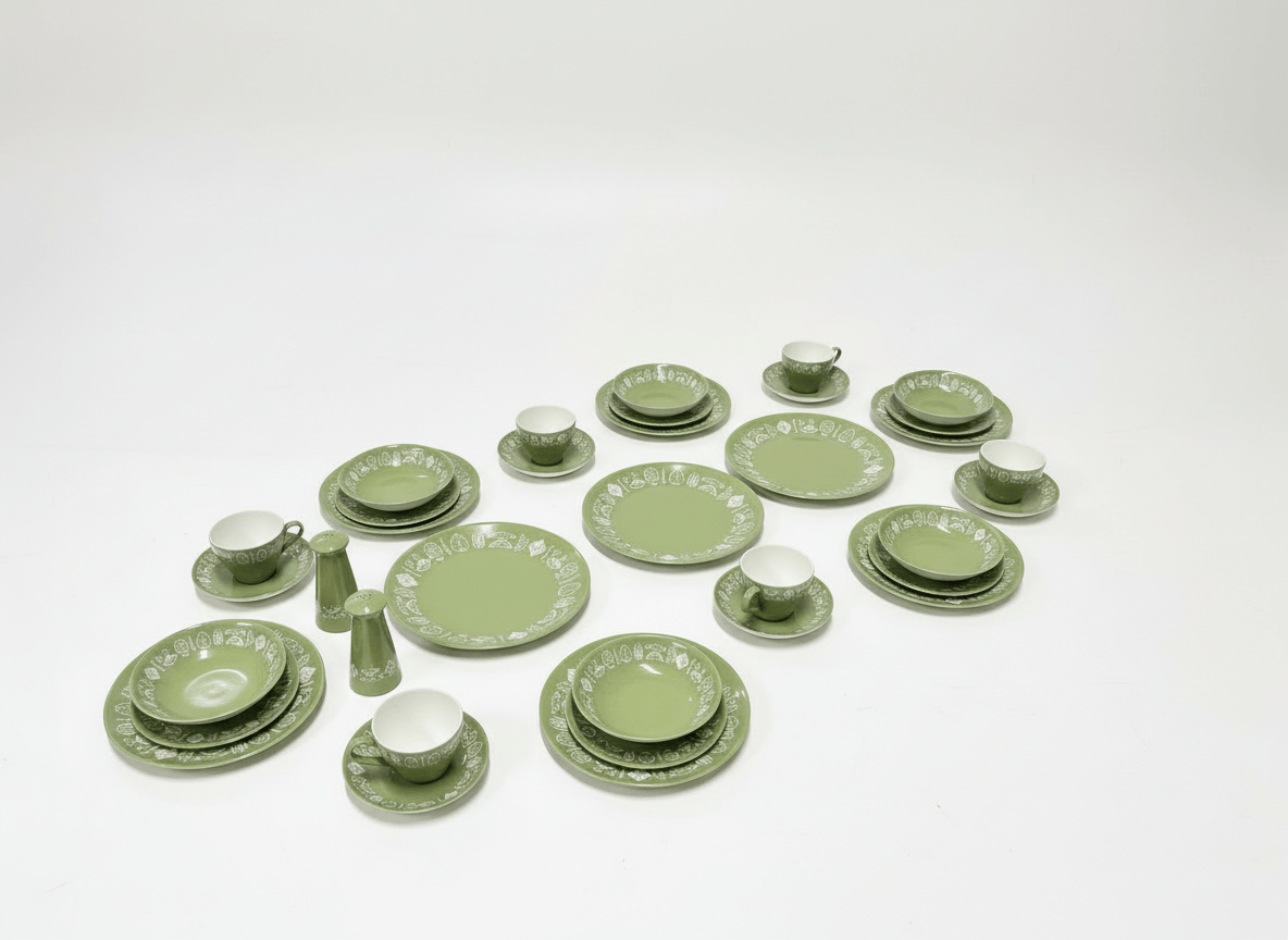 Crown Lynn Narvik Dinnerware Olive Green – Industry Vintage