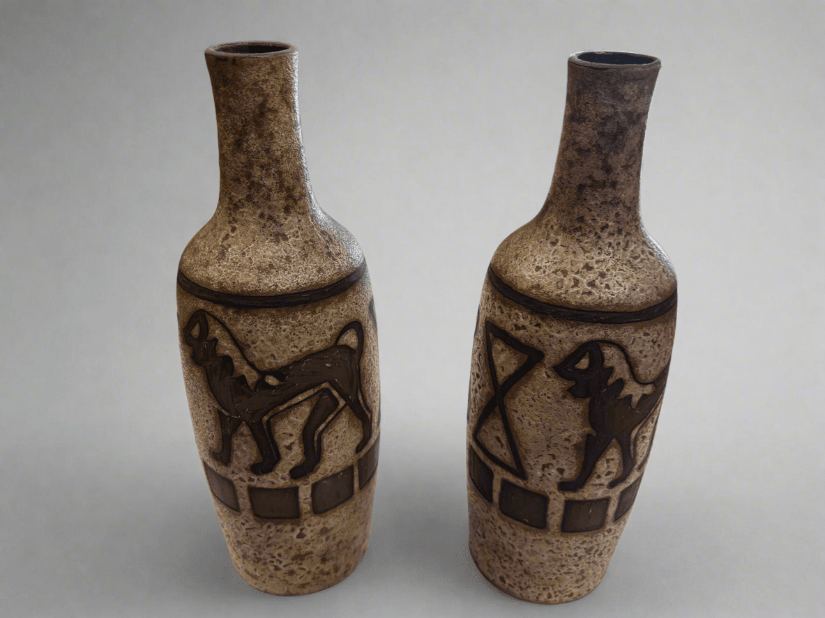 【ドイツ Ceramanoの花瓶】ヴィンテージ 392 Ceramano Agina by Hans Welling, West Germany Vases – Industry Vintage
