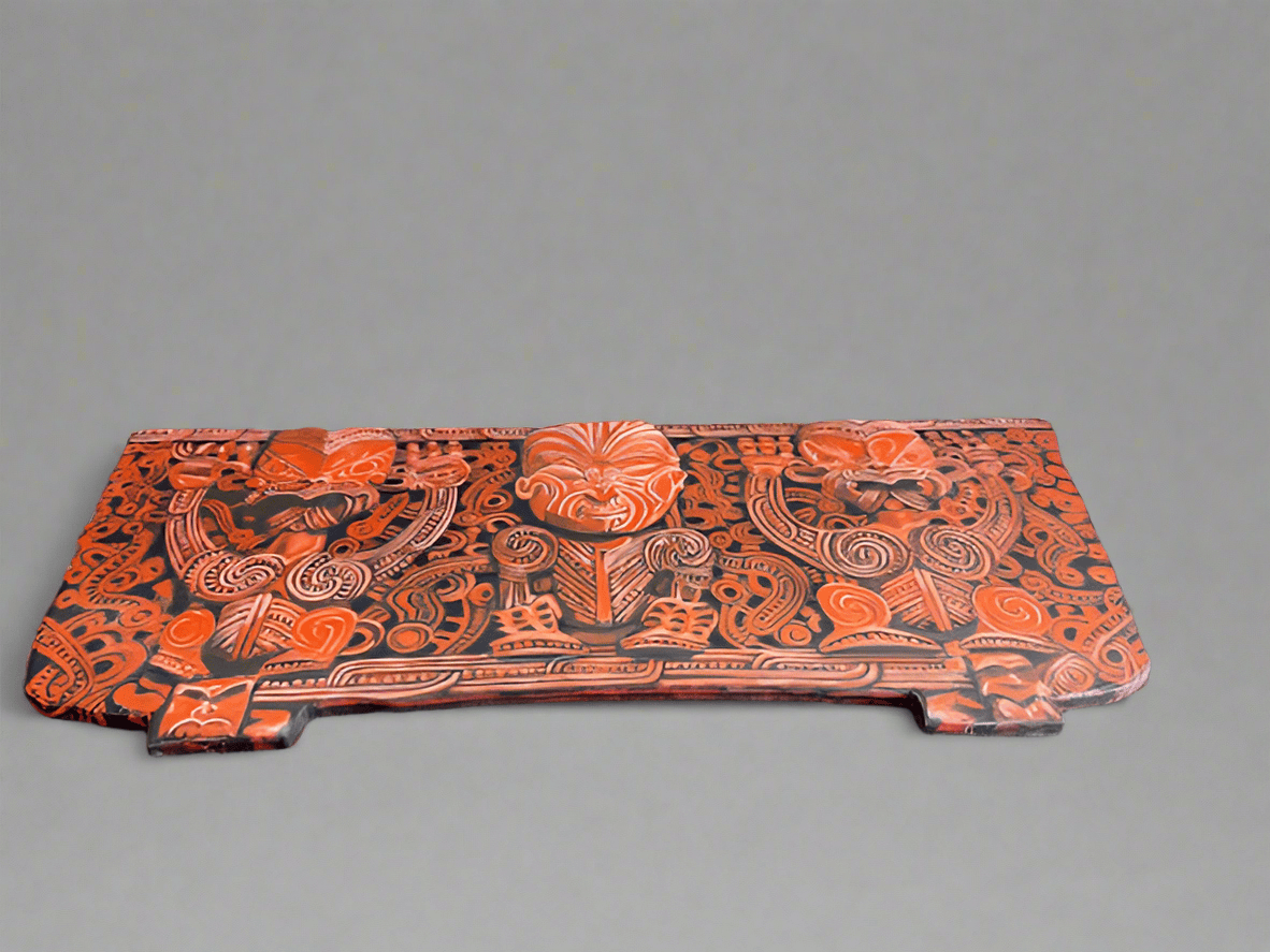 New Zealand Art ‘Pare of Hinemihi’ - acrylic on canvas on ply by Alistair Martin