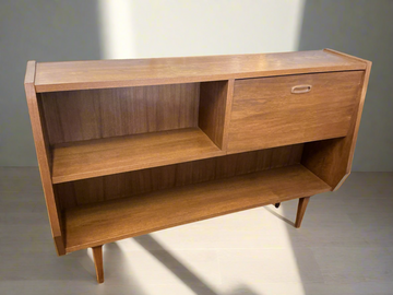 Mid-Century Modern Vintage Solid Teak Wooden Sideboard Industry Vintage