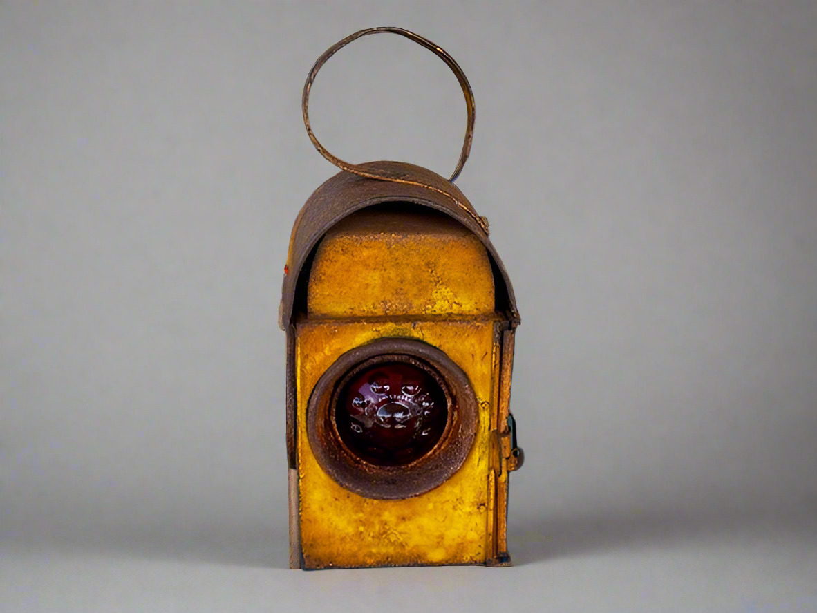 Vintage Kerosene Road Safety Lantern