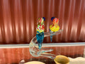 Murano Art Glass Parrots Multicoloured Murano