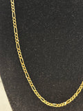 9ct Gold Figaro Necklace - Industry Vintage