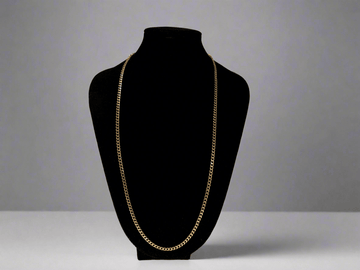 9ct Gold Link Necklace - Industry Vintage