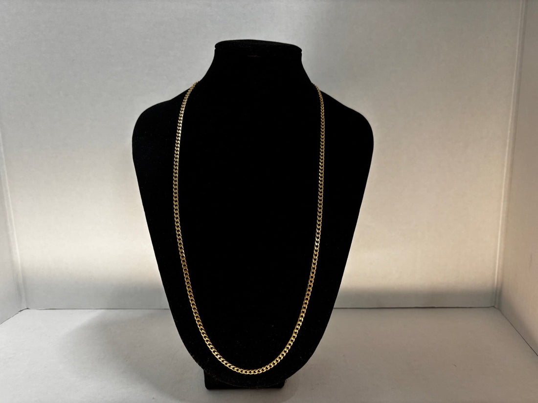 9ct Gold Link Necklace - Industry Vintage