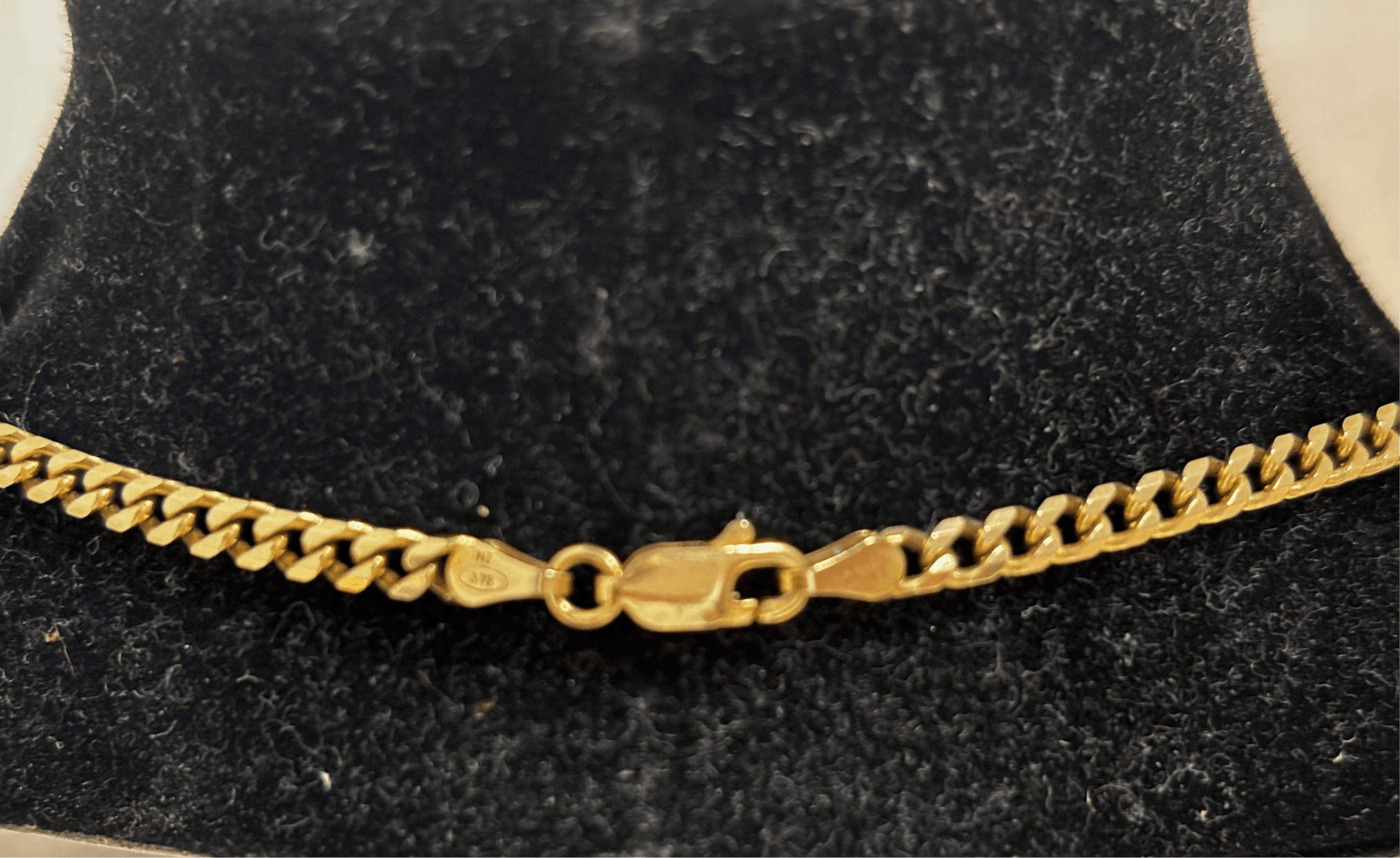 9ct Gold Link Necklace - Industry Vintage
