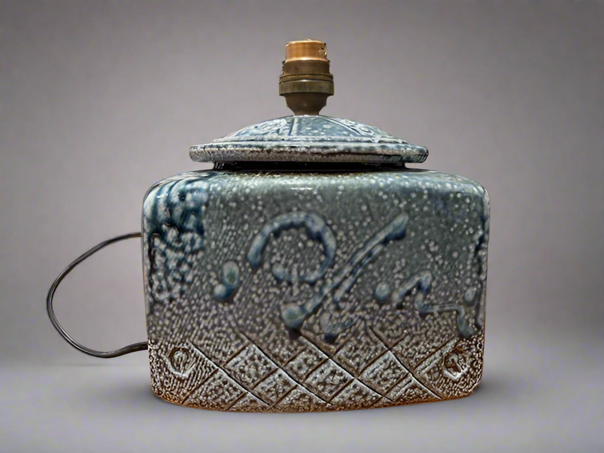 Salt Fired Pottery Lamp #2