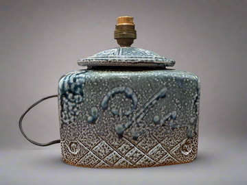 Salt Fired Pottery Lamp #2