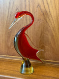 Large Seguso Vetri d’Arte Bird Murano Glass Multicoloured Murano