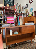 Mid-Century Modern Vintage Solid Teak Wooden Sideboard Industry Vintage