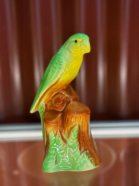 Crown Lynn Coloured  Parrot Posy Vase Crown Lynn