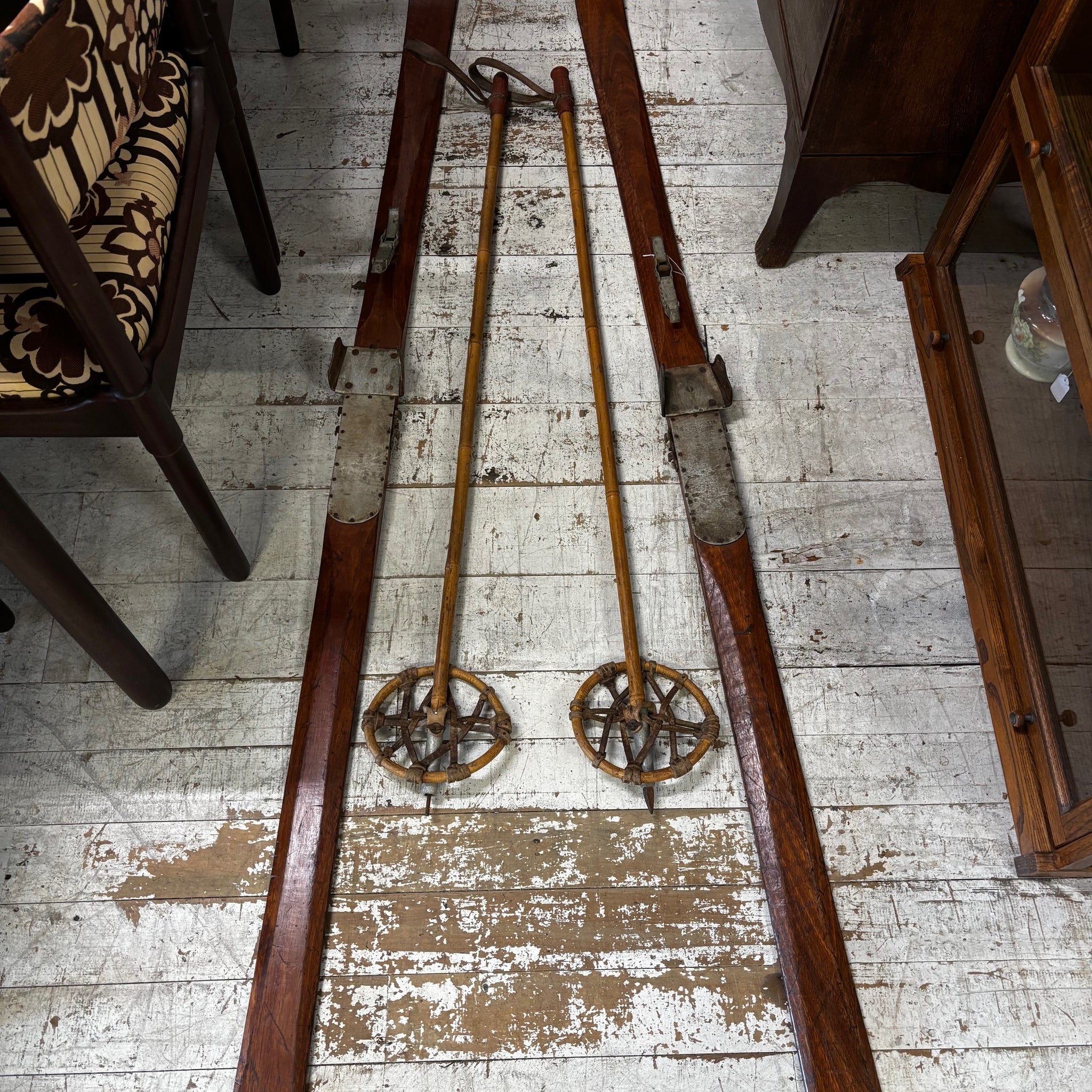 Vintage Swedish Skis circa 1950