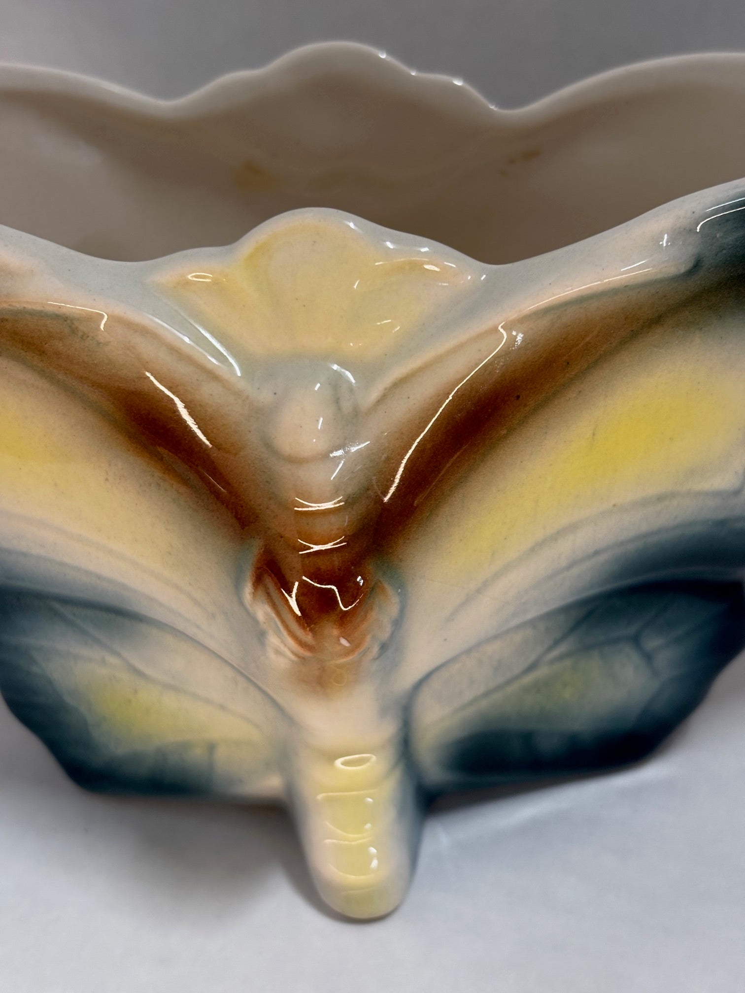 Titian Studio Butterfly Vase Midcentury Pottery