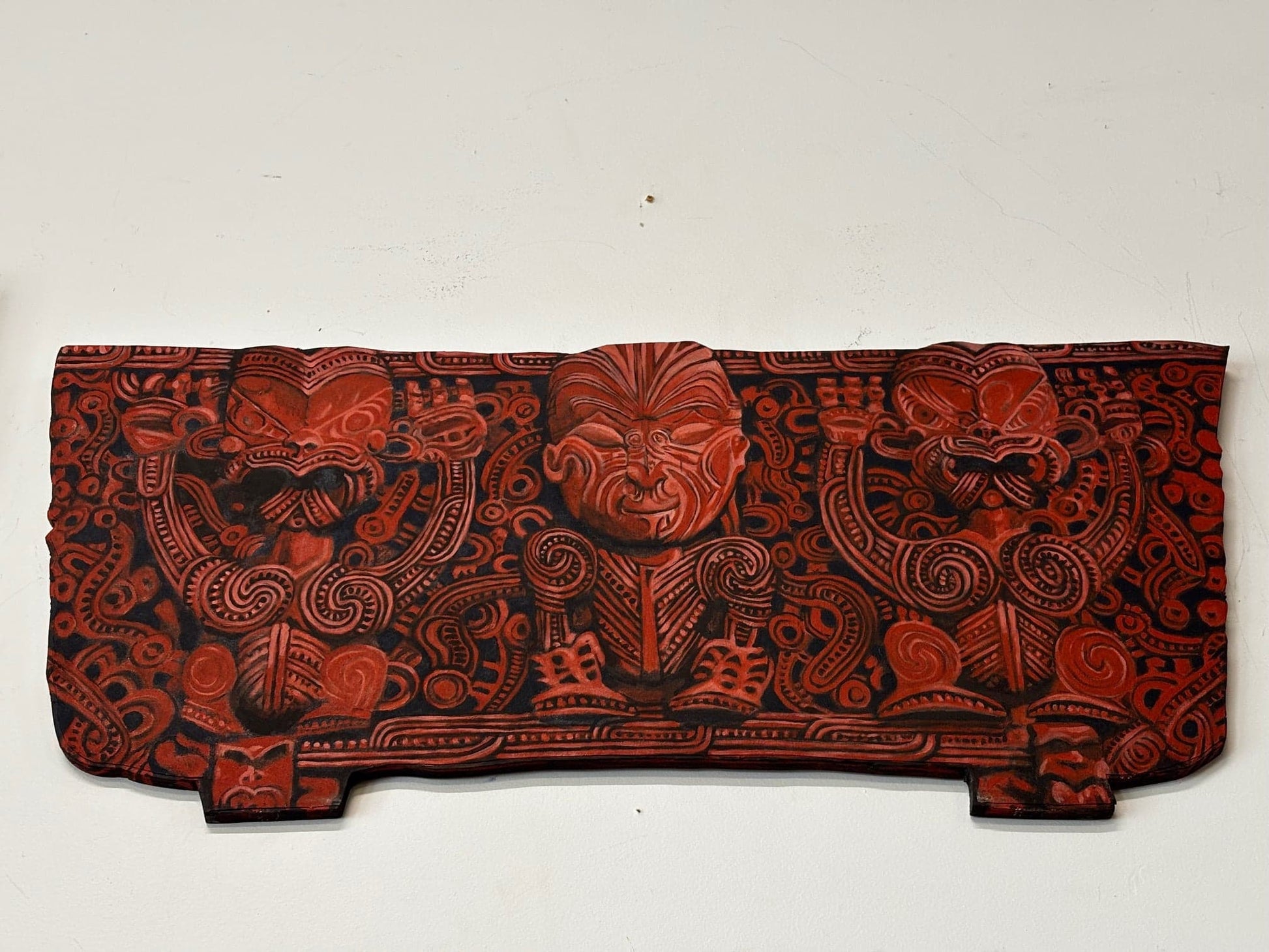New Zealand Art ‘Pare of Hinemihi’ - acrylic on canvas on ply by Alistair Martin