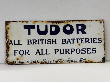 Genuine Porcelain Antique Enamel Sign Automobilia related.