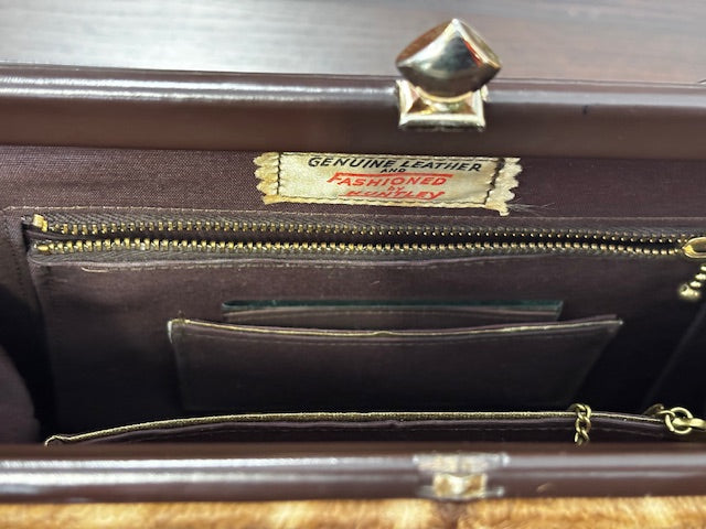 Vintage Leather and Deer Skin Handbag