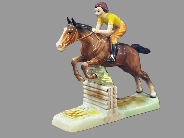 Beswick Horses, Girl on Jumping Horse Beswick