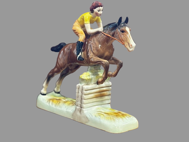 Beswick Horses, Girl on Jumping Horse Beswick