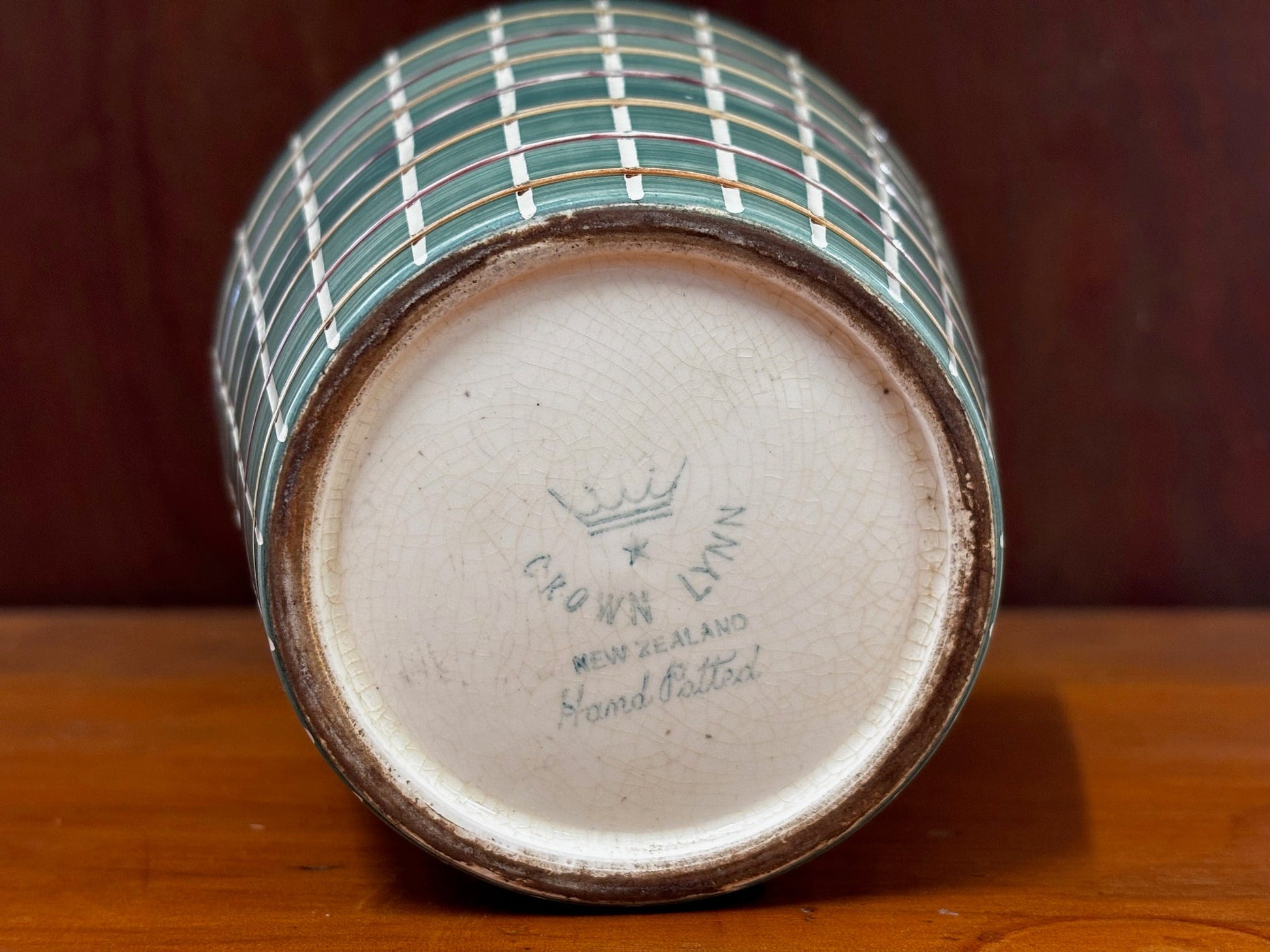 Crown Lynn Vase by Daniel Steenstra Crown Lynn