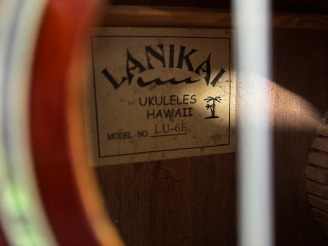 Lanikai LU-6E 6 String Electric Ukulele Lanikai Hawaii