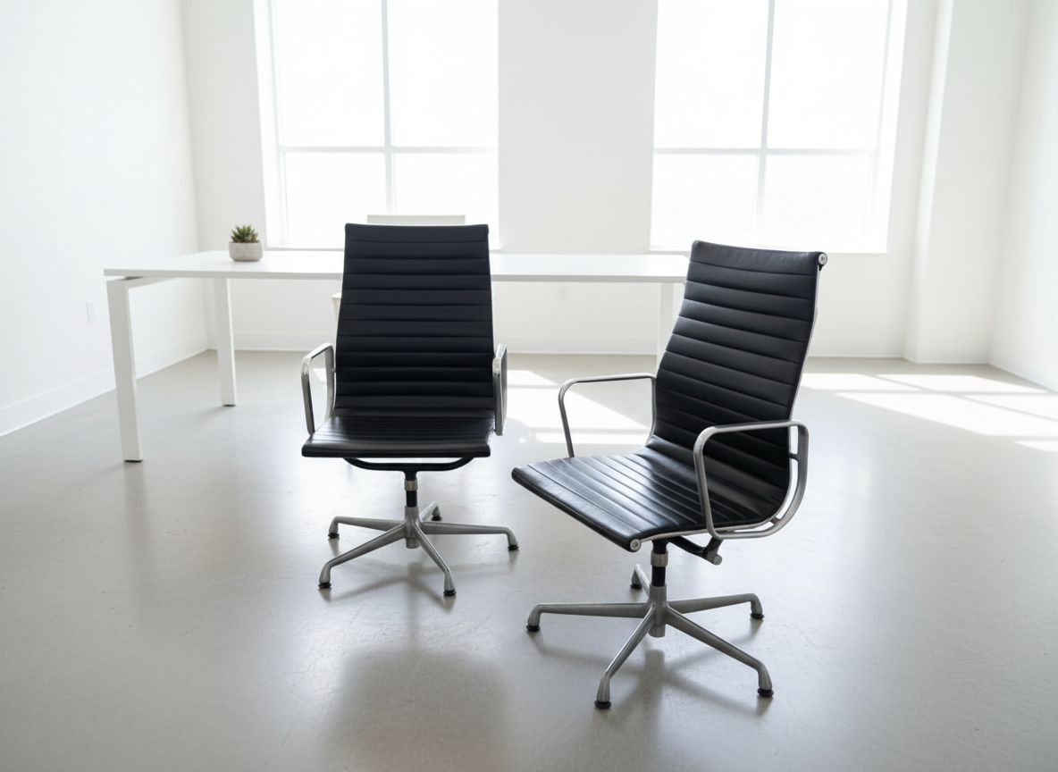 Eames aluminium group chair by Herman miller
