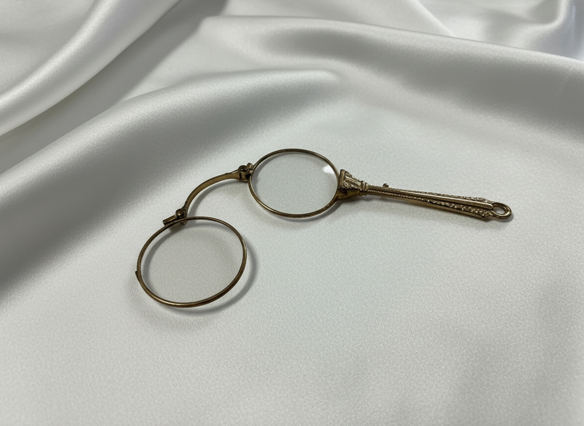 Victorian folding Lorgnette glass Victorian
