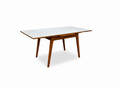 Oak extendable dining table with Formica top
