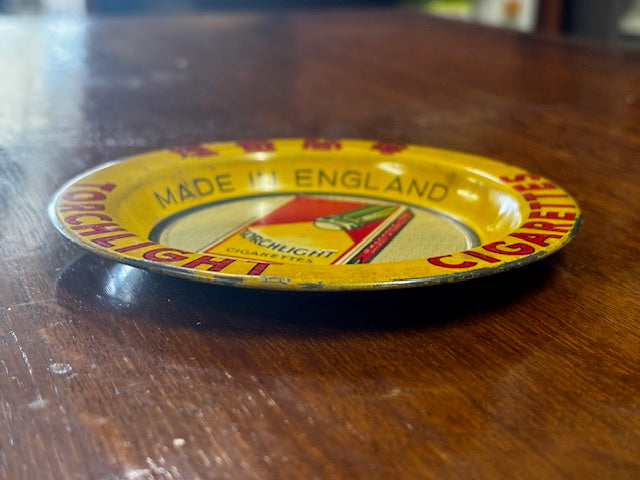 Rare Torchlight Cigarettes Ashtray Advertising Plate