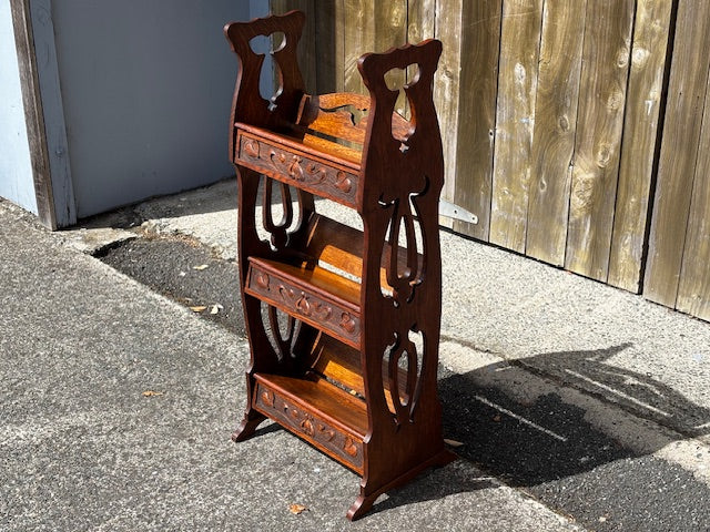 Arts and Crafts Oak Book Trough late 19th Century