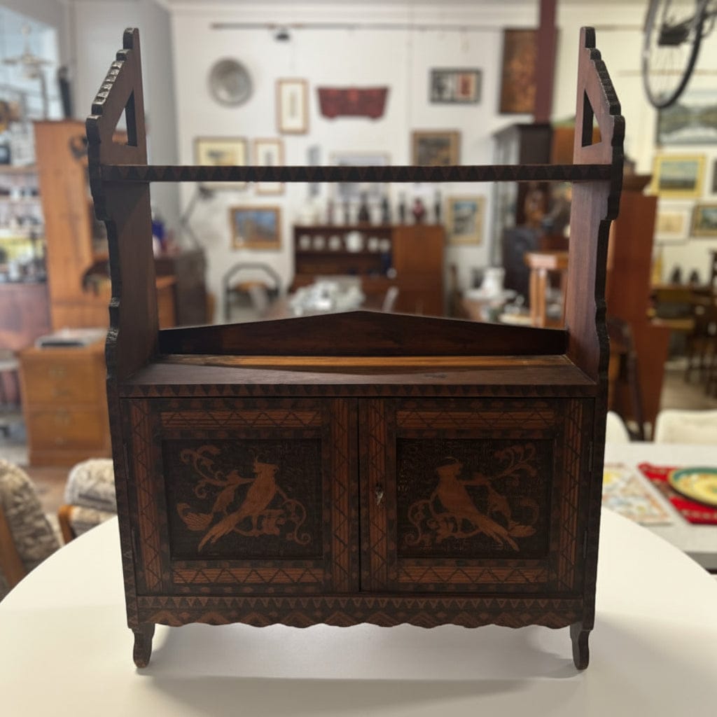 Small Pokerwork Shelf circa 1900’s Antique Collectables