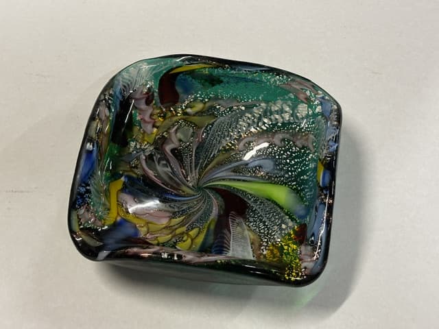 Murano Tutti Frutti Glass Bowl Art Glass