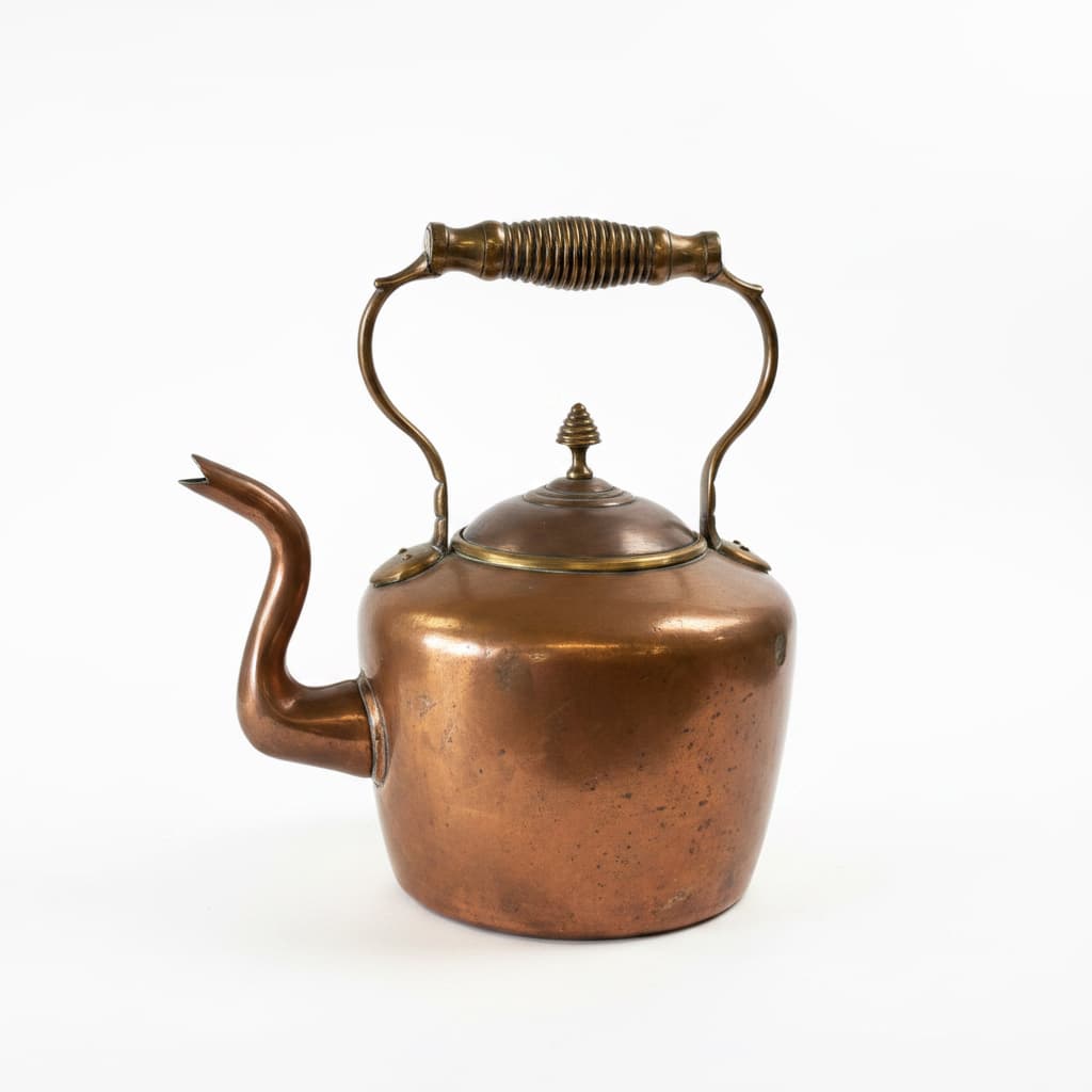Large Victorian Copper Kettle