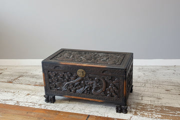 Extra Large Vintage Chinese Camphor Chest with Exquisite Details