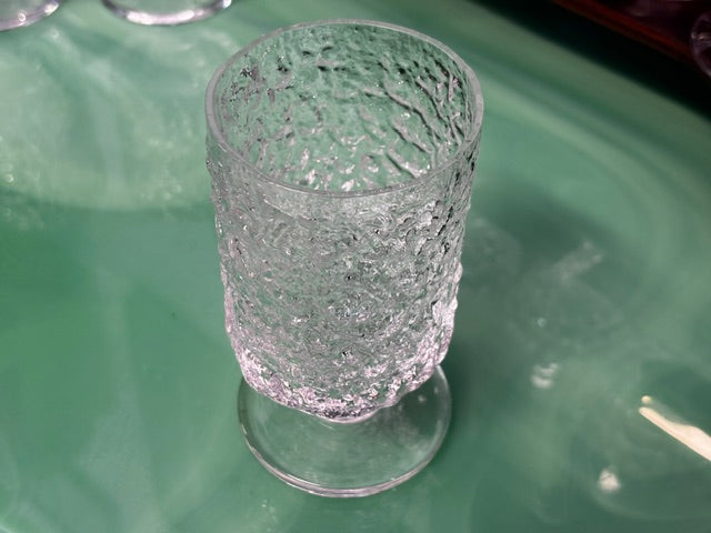 Vintage Whitefriars "Glacier" Glass or Goblet 1970s x 4
