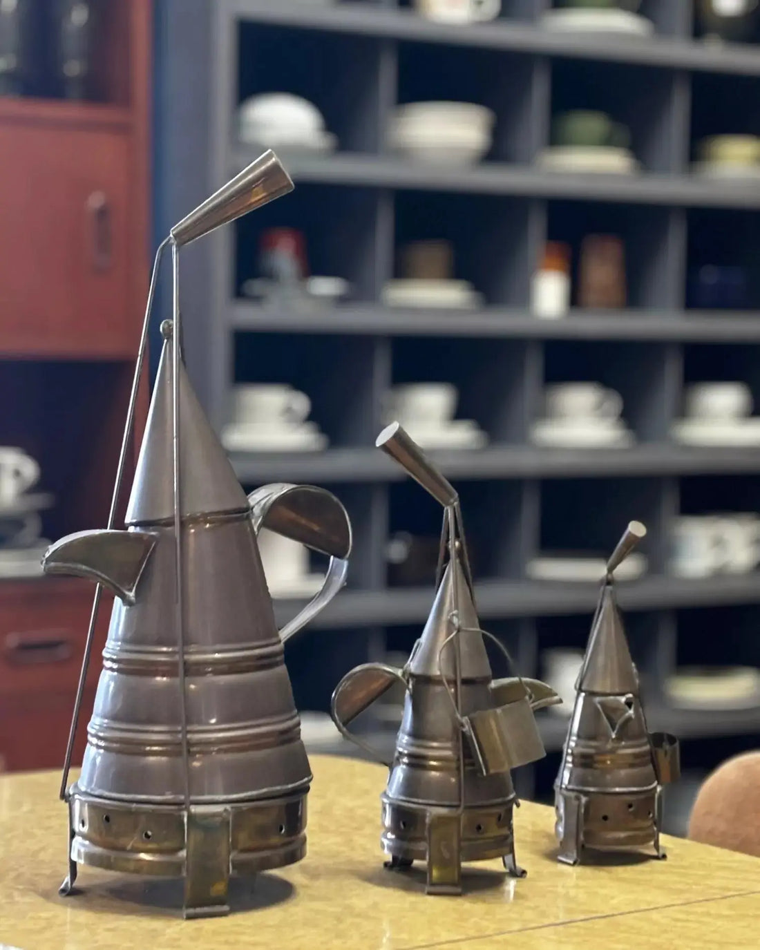 Kenyan Coffee Pot (Set of 3) Industry Vintage
