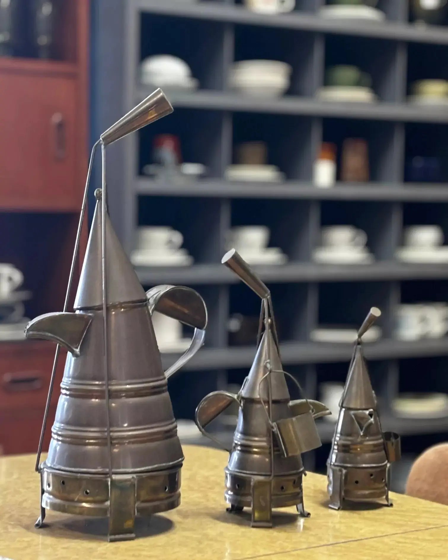 Brass African Style Coffee Pots - Industry Vintage