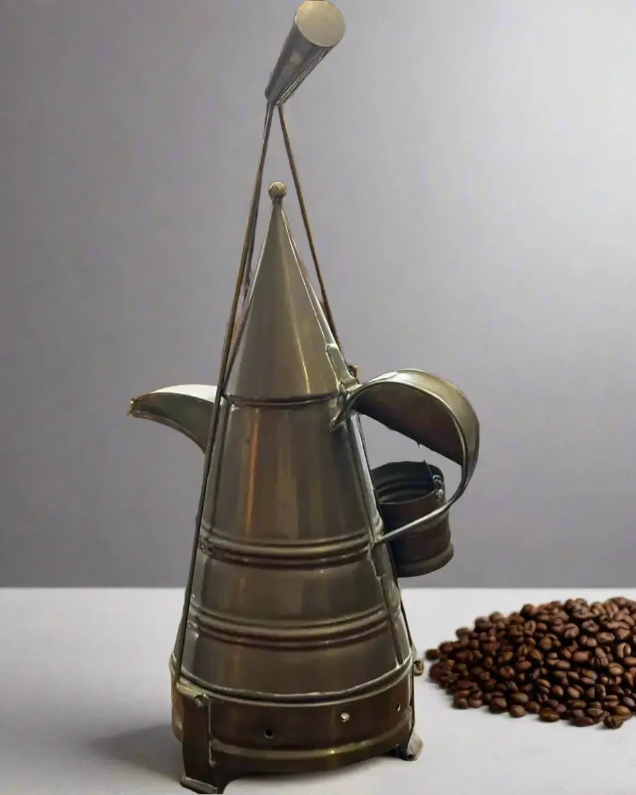 Brass African Style Coffee Pots - Industry Vintage