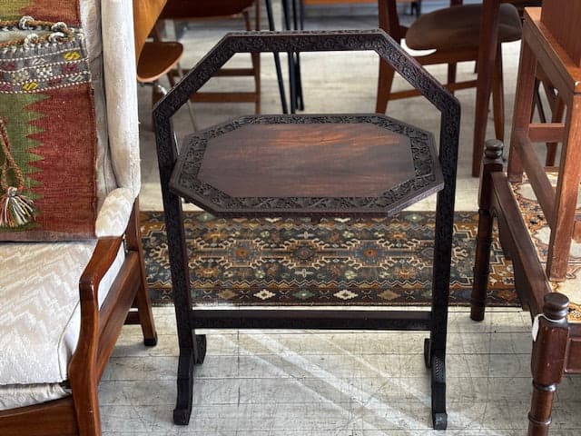 Anglo Indian Antique Foldable Table - Industry Vintage