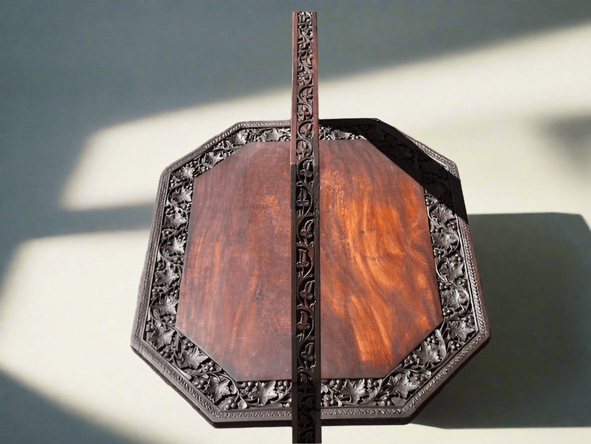 Anglo Indian Antique Foldable Table - Industry Vintage