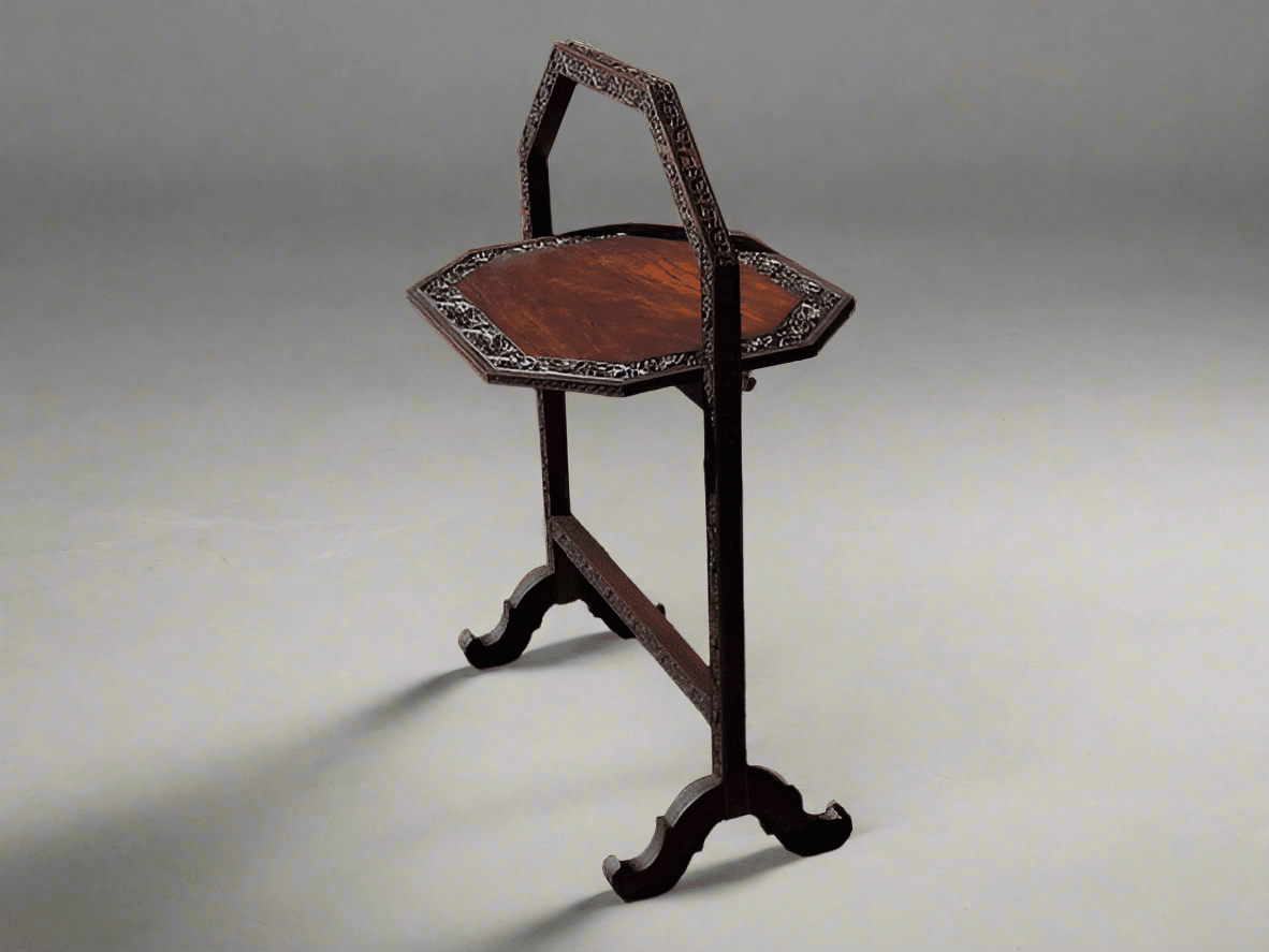 Anglo Indian Antique Foldable Table - Industry Vintage