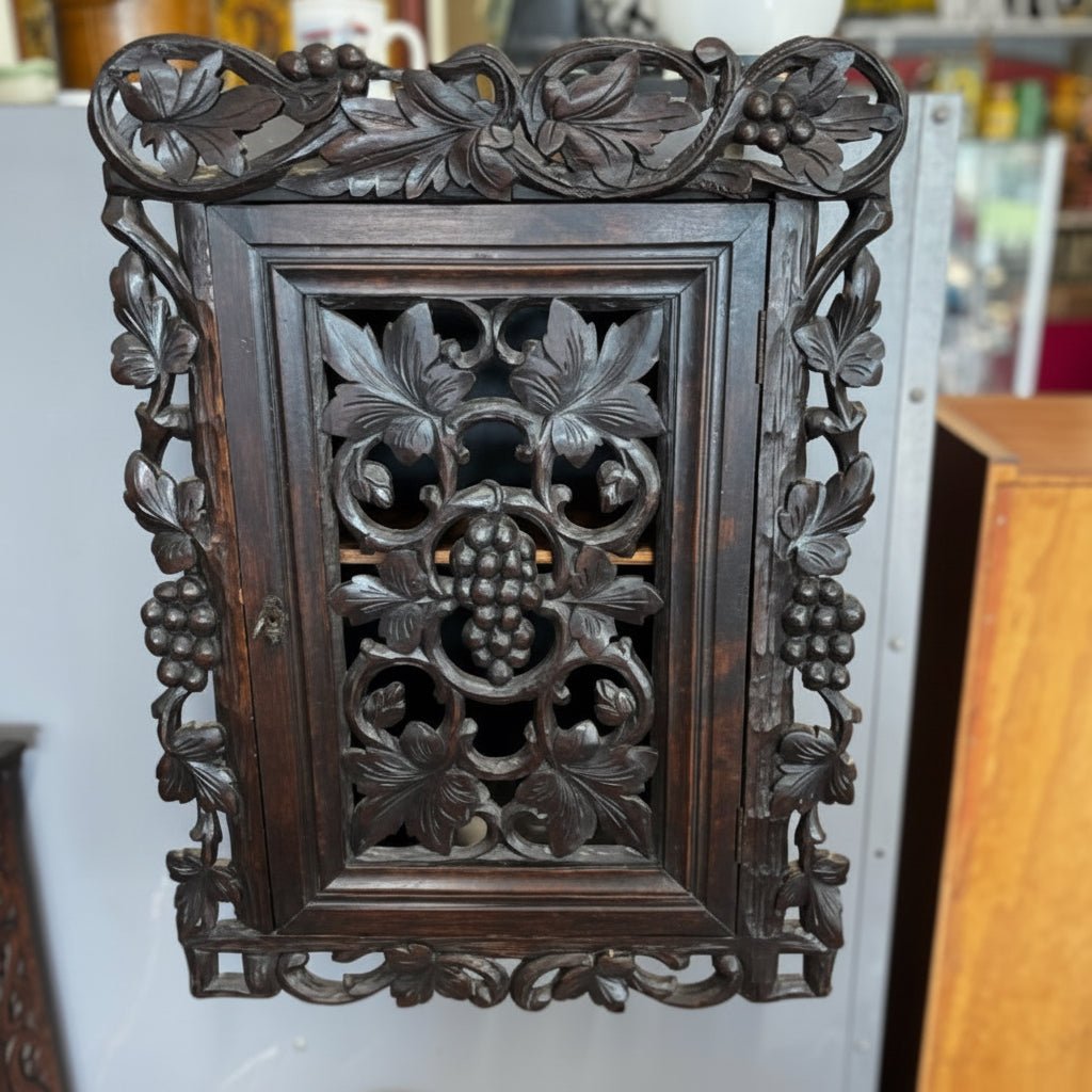 Antique Blackforest Cabinet or Spice Cupboard - Industry Vintage