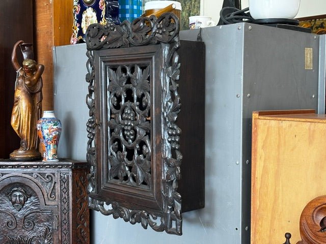 Antique Blackforest Cabinet or Spice Cupboard - Industry Vintage