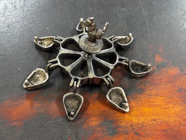 Antique Brass/Bronze Kum Kum box - Industry Vintage