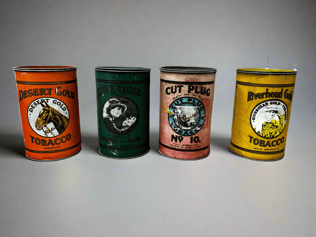 Antique Collectible Tins - Industry VintageYellow