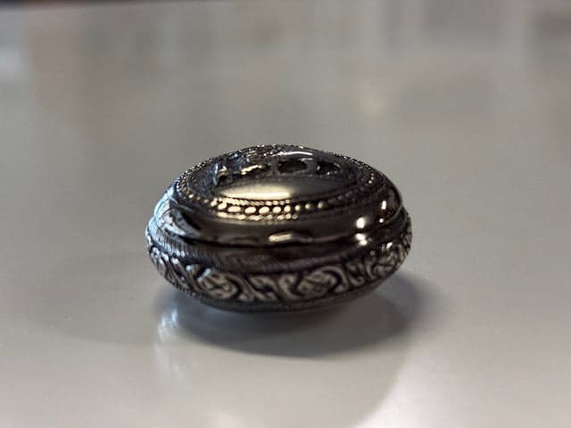 Antique Sterling Silver Snuff Box with Singha Lion Motif - Industry Vintage
